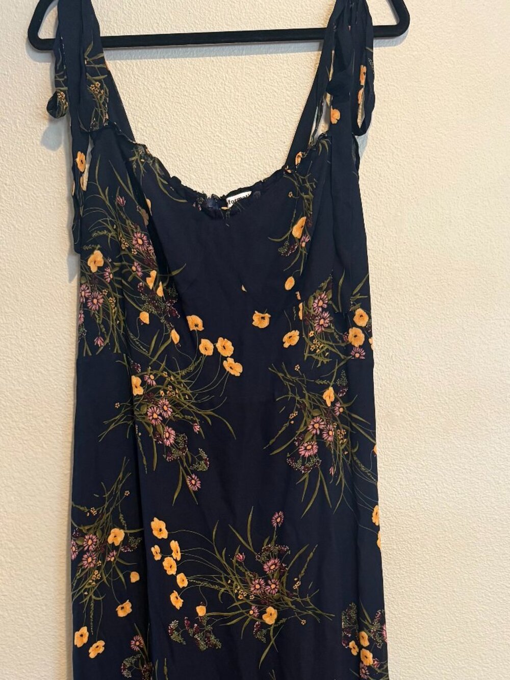 Reformation Midi Nikita Dress in Navy- Size 14 - Picture 4 of 8